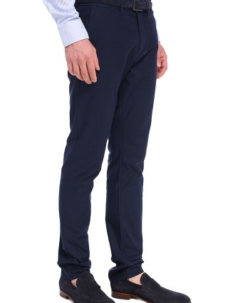 Темно-сині брюки BOSS : фото 5 - Invogue